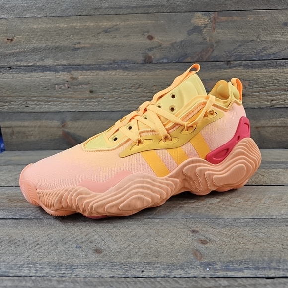 adidas Trae Young 3 Men's Basketball Shoes Acid Orange Spark Preloved Scarlet - Picture 2 of 10